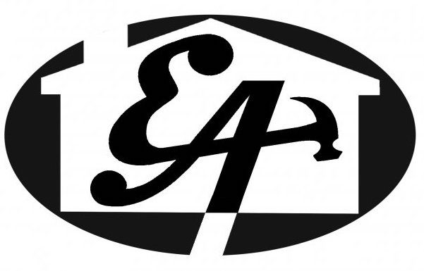 175471459_199713508625754_4103967898592513309_n Black and white logo featuring an oval shape with the outline of a house and stylized letters "E" and "A" overlapping inside.